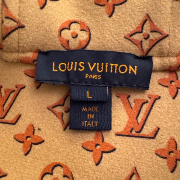 Rare Louis Vuitton Wool Monogram sleeveless hoodie jacket in Pumpkin L $3600 - Picture 5 of 10